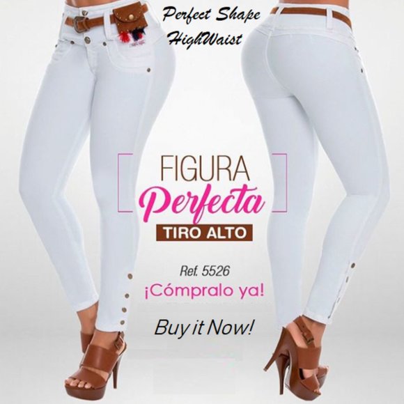 Colombian Butt lifting Pants/Jeans Tummy Control - Picture 1 of 3